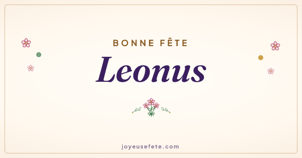 Image « Bonne fête Leonus » au format large