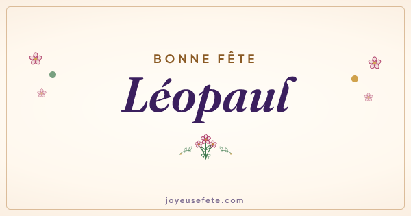 Image « Bonne fête Léopaul » au format large
