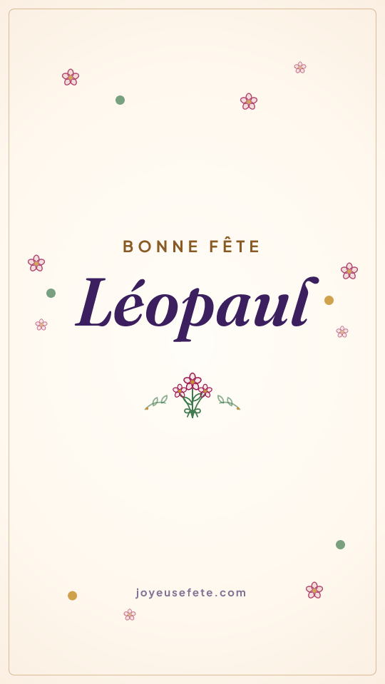 Image « Bonne fête Léopaul » au format story