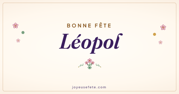 Image « Bonne fête Léopol » au format large