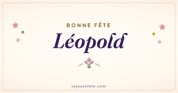 Image « Bonne fête Léopold » au format large