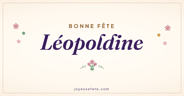 Image « Bonne fête Léopoldine » au format large