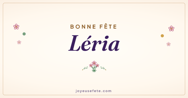Image « Bonne fête Léria » au format large