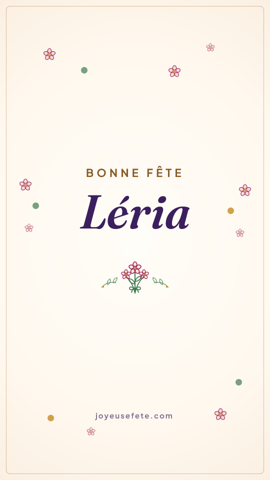 Image « Bonne fête Léria » au format story