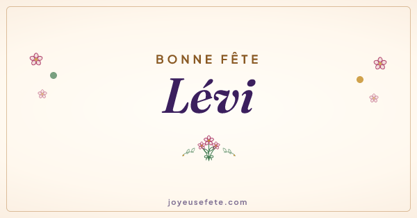 Image « Bonne fête Lévi » au format large