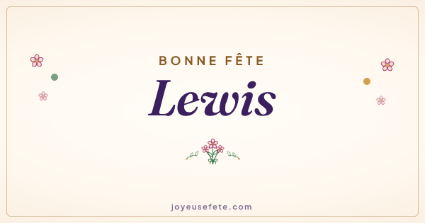 Image « Bonne fête Lewis » au format large