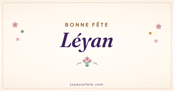 Image « Bonne fête Léyan » au format large