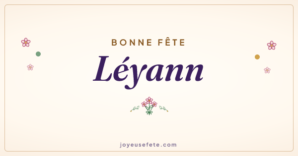 Image « Bonne fête Léyann » au format large
