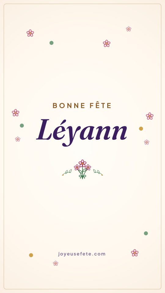 Image « Bonne fête Léyann » au format story