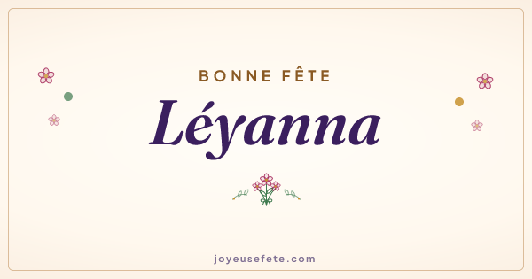 Image « Bonne fête Léyanna » au format large
