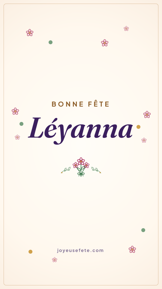 Image « Bonne fête Léyanna » au format story