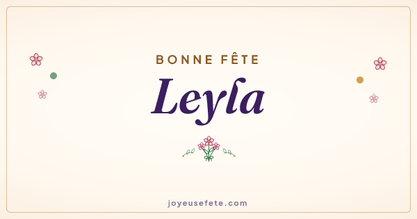 Image « Bonne fête Leyla » au format large