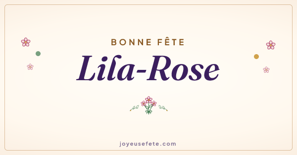 Image « Bonne fête Lila-Rose » au format large