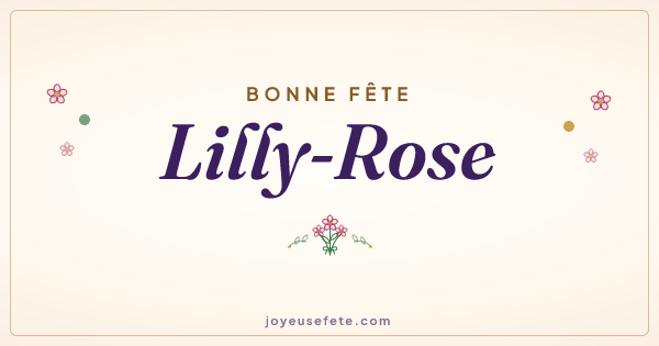 Image « Bonne fête Lilly-Rose » au format large