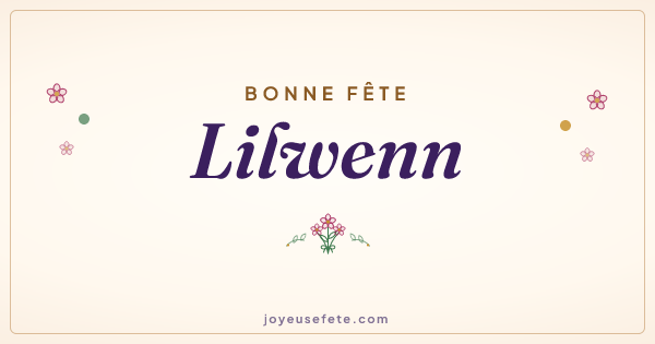Image « Bonne fête Lilwenn » au format large