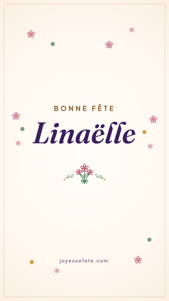 Image « Bonne fête Linaëlle » au format story