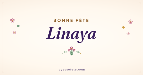 Image « Bonne fête Linaya » au format large