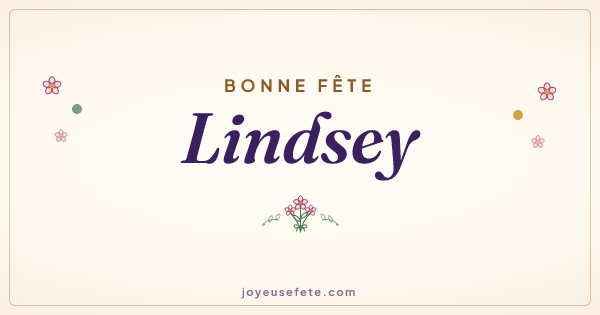 Image « Bonne fête Lindsey » au format large