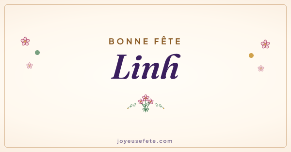 Image « Bonne fête Linh » au format large