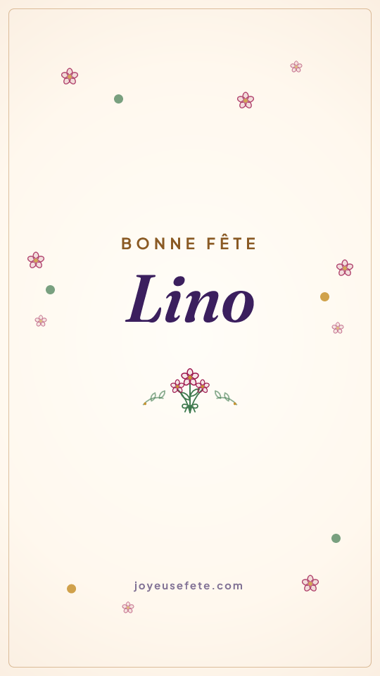 Image « Bonne fête Lino » au format story