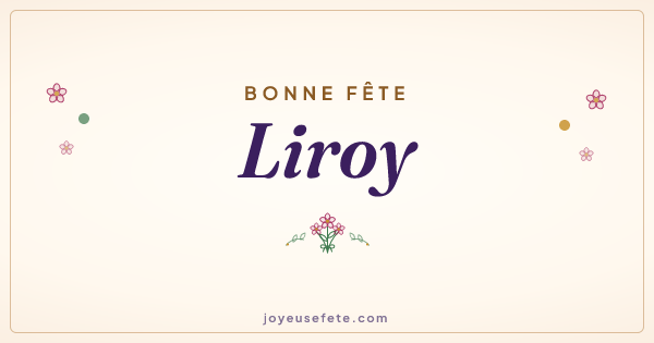 Image « Bonne fête Liroy » au format large