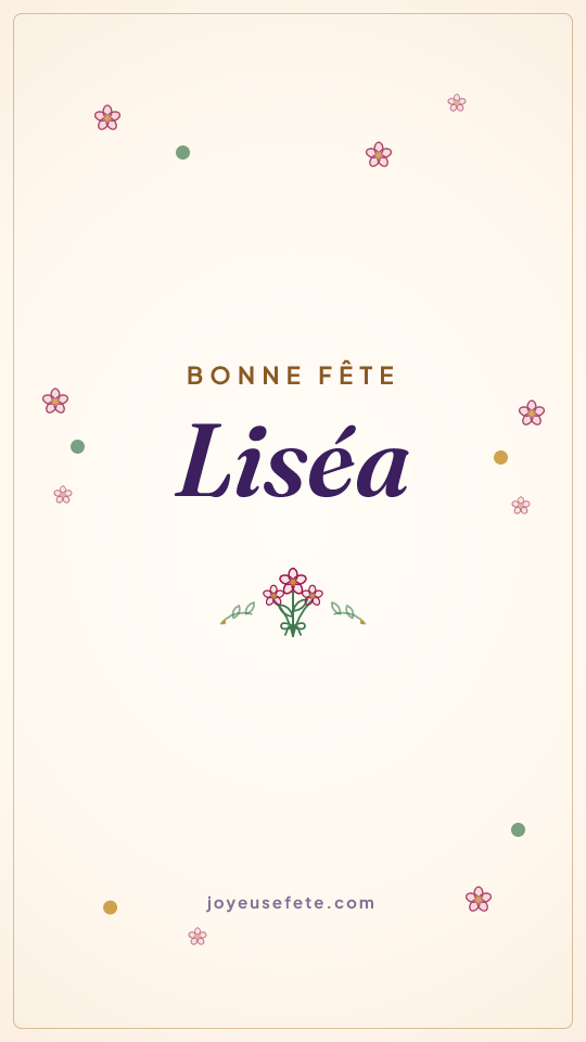 Image « Bonne fête Liséa » au format story