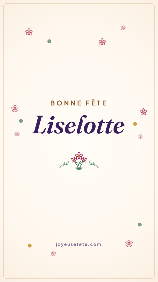 Image « Bonne fête Liselotte » au format story