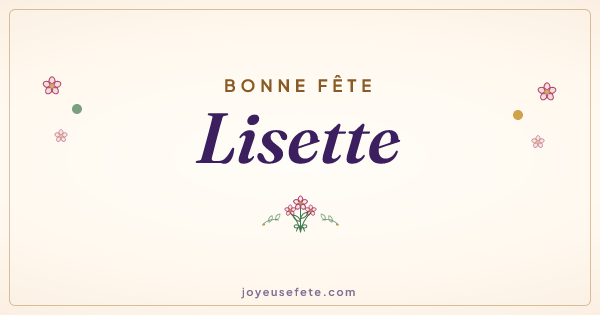 Image « Bonne fête Lisette » au format large