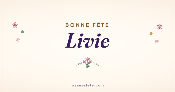Image « Bonne fête Livie » au format large