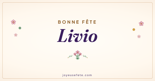 Image « Bonne fête Livio » au format large