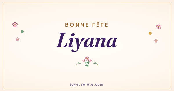 Image « Bonne fête Liyana » au format large