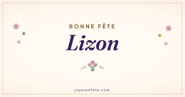 Image « Bonne fête Lizon » au format large
