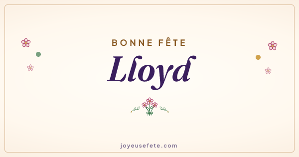 Image « Bonne fête Lloyd » au format large