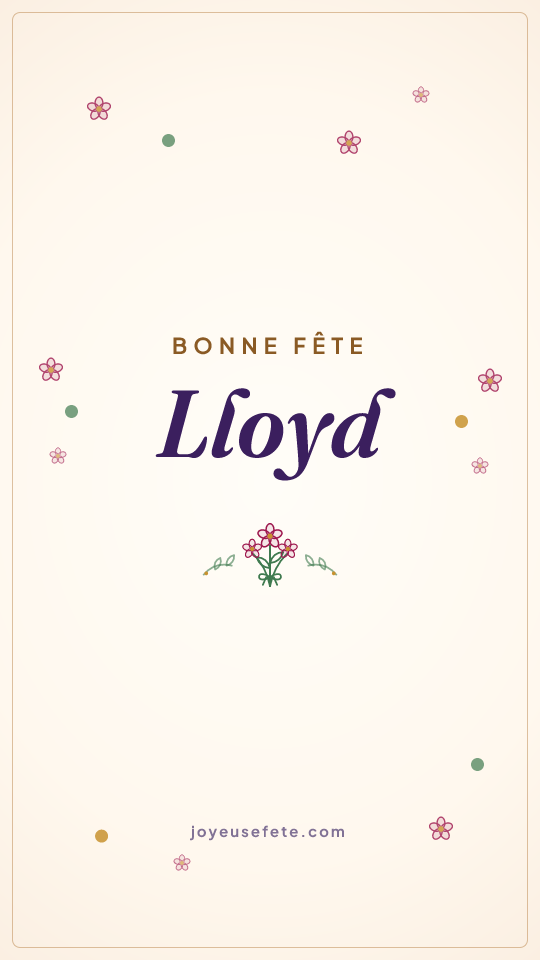 Image « Bonne fête Lloyd » au format story