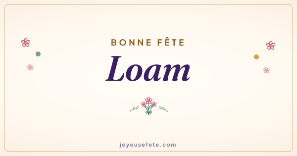 Image « Bonne fête Loam » au format large