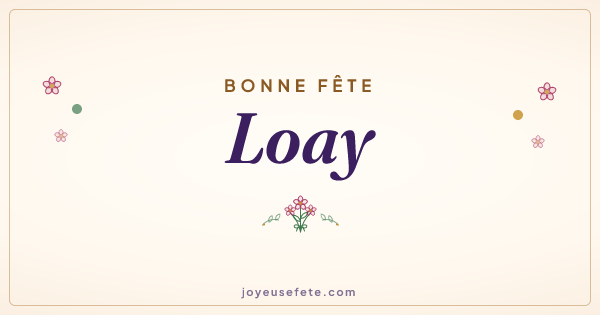 Image « Bonne fête Loay » au format large