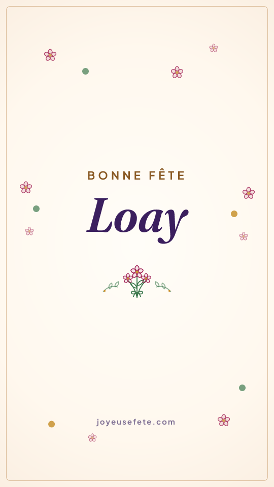 Image « Bonne fête Loay » au format story