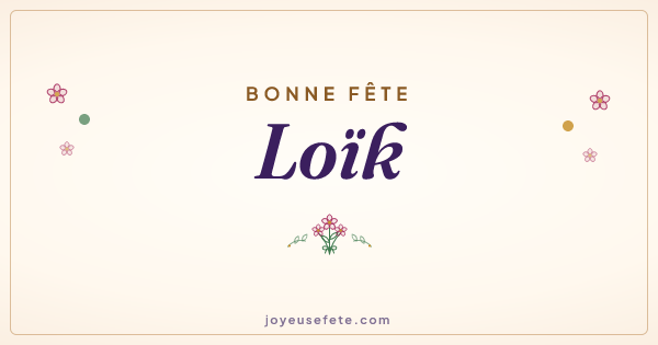Image « Bonne fête Loïk » au format large