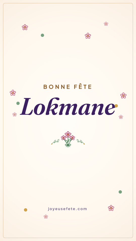 Image « Bonne fête Lokmane » au format story