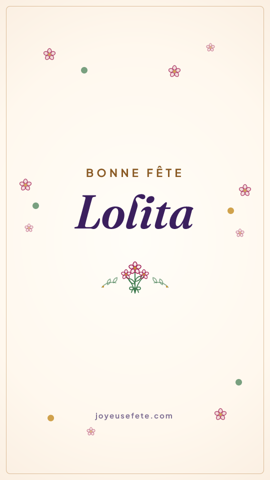 Image « Bonne fête Lolita » au format story