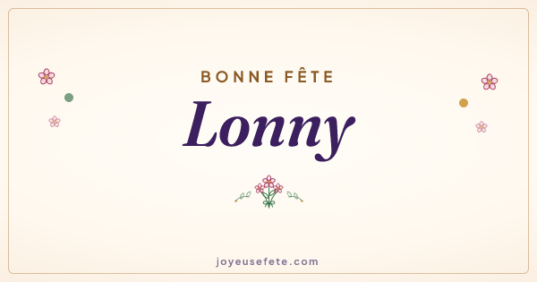 Image « Bonne fête Lonny » au format large