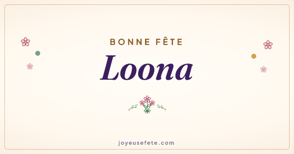 Image « Bonne fête Loona » au format large