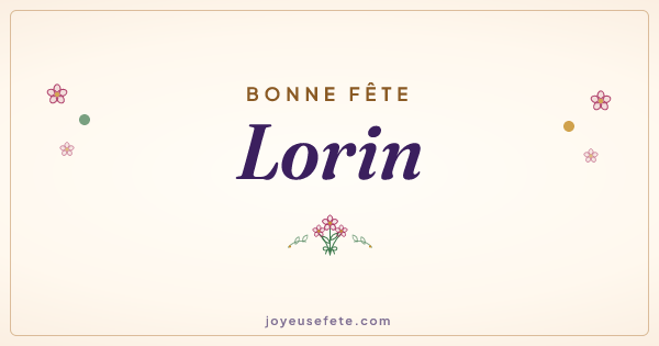 Image « Bonne fête Lorin » au format large