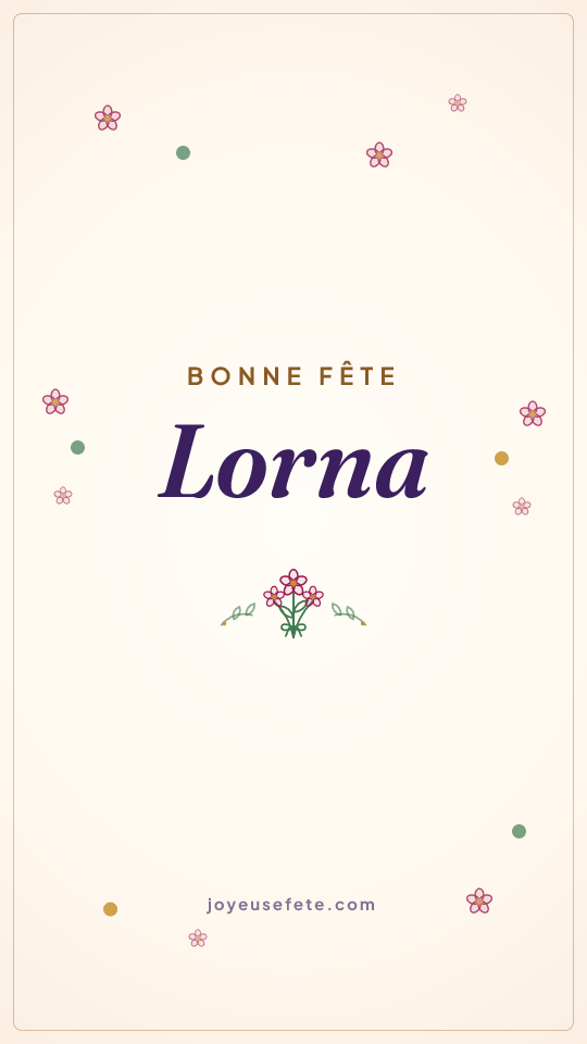 Image « Bonne fête Lorna » au format story