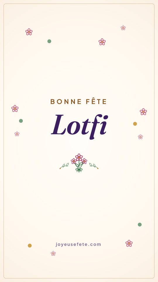 Image « Bonne fête Lotfi » au format story