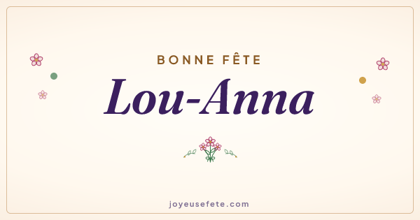 Image « Bonne fête Lou-Anna » au format large