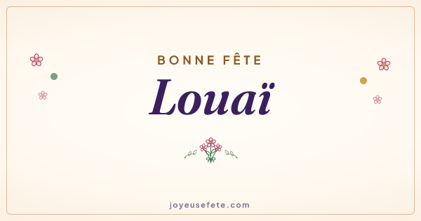 Image « Bonne fête Louaï » au format large