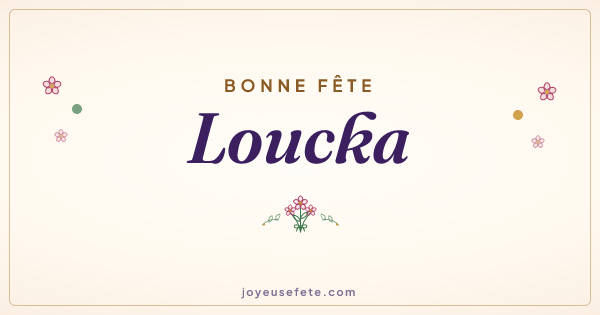 Image « Bonne fête Loucka » au format large