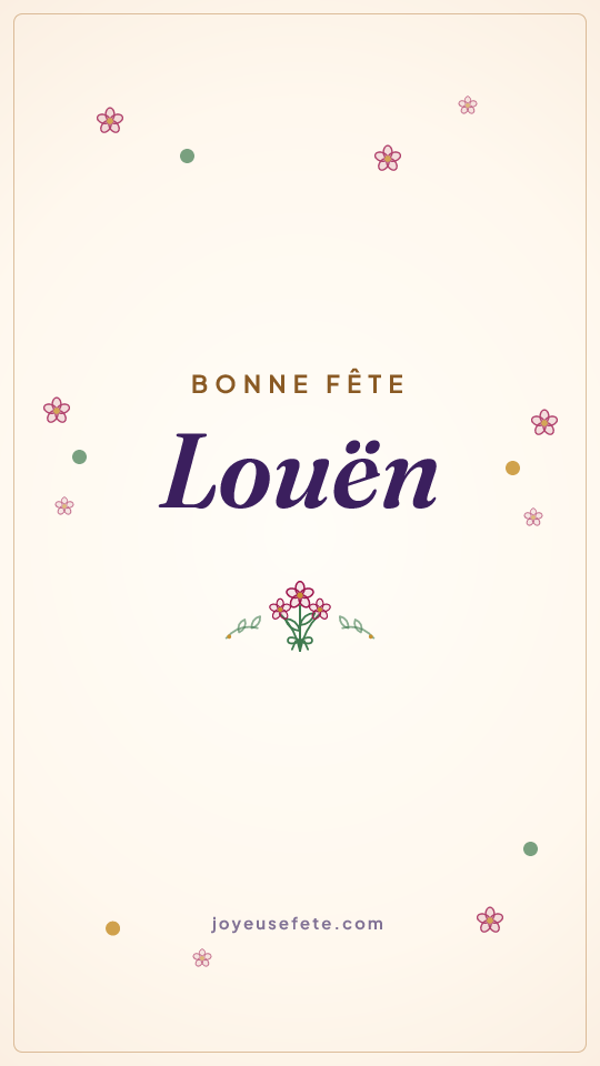 Image « Bonne fête Louën » au format story