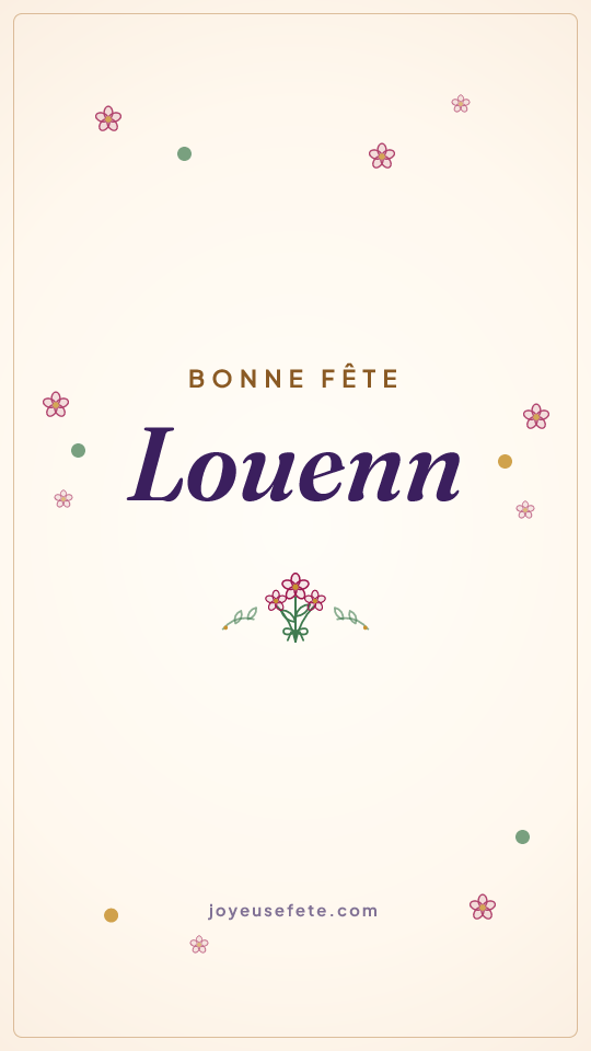 Image « Bonne fête Louenn » au format story